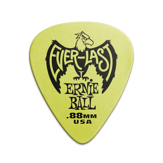 ERNIE BALL EVERLAST PICKS .88MM FRONT VIEW