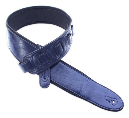 Walker & Williams - G-25 Royal Blue Strap with Padded Glove Leather Back