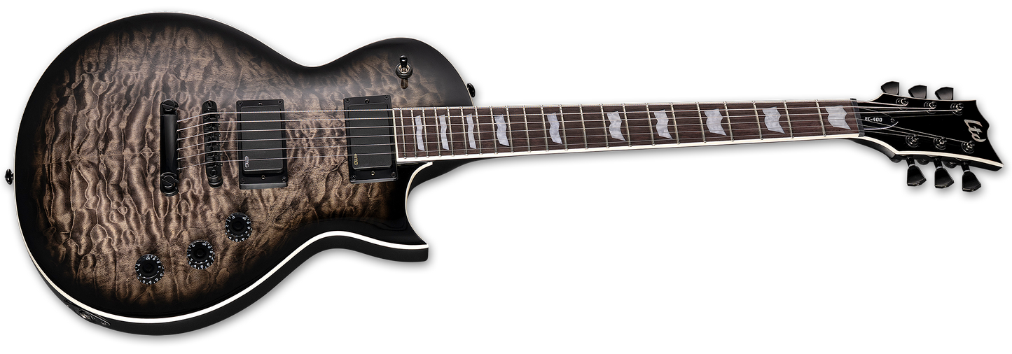 LTD EC-400 QM SEE THRU BLACK SUNBURST