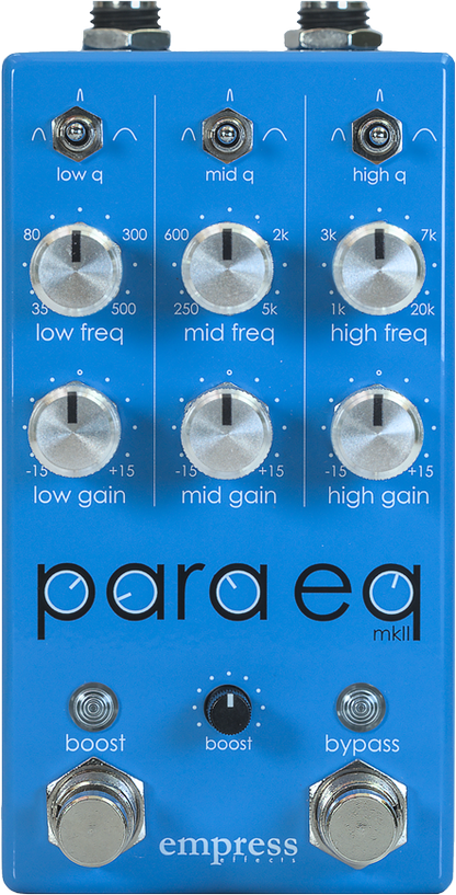  EMPRESS EFFECTS PARAEQ MK II BLUE FRONT PEDAL 