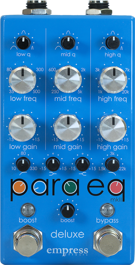  EMPRESS EFFECTS PARAEQ MK II DELUXE FRONT VIEW BLUE