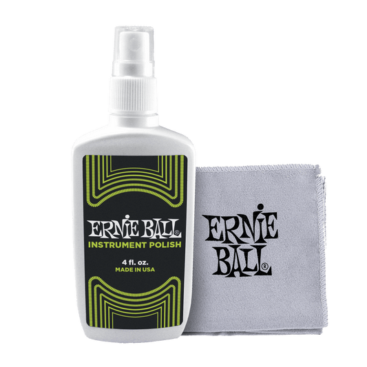 ERNIE BALL INSTRUMENT POLISH 4 OZ WITH CLOTH FRONT  VIEW