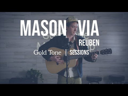 Gold Tone - The Dread: Acoustic-Electric All Solid Wood Guitar with Bag - Satin Natural