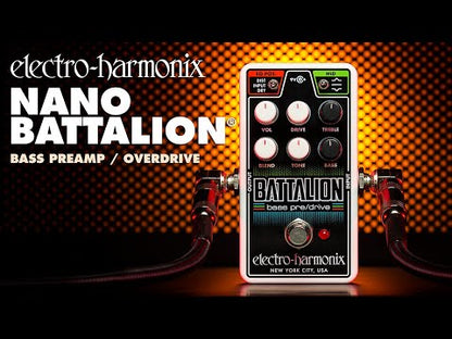 EHX Nano Battalion Bass Preamp & Overdrive