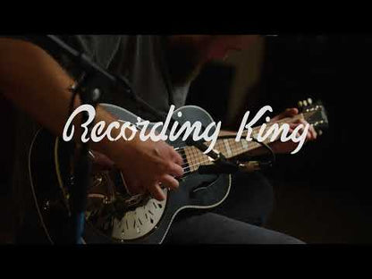 Recording King - RPH-R2-E-MBK Recording King Dirty 30s Minnie Bucker Resonator, Matte Black