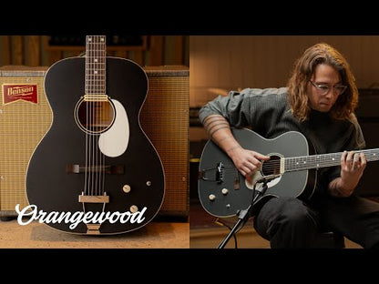 Orangewood Guitars Juniper II Baritone Live Rubber Bridge Guitar Black Satin