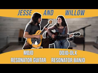 Gold Tone - Mojo: Round-neck Resonator Guitar with Pickup and Case