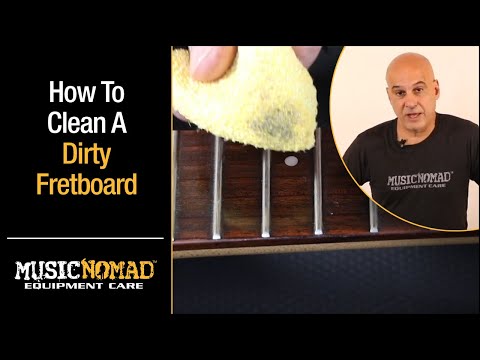  MUSIC NOMAD MN125 UNINISHED FRETBOARD CARE KIT HOW TO CLEAN A DIRTY FRETBOARD DEMO VIDEO