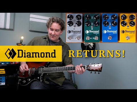  DIAMOND BASS COMP/EQ DIAMOND PEDALS RETURN DEMO VIDEO