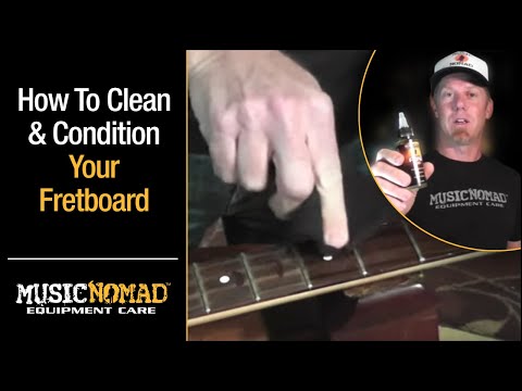  MUSIC NOMAD MN105 FRETBOARD OIL CLEANER AND CONDITIONER DEMO VIDEO HOW TO CLEAN AND CONDITION FRETBOARD