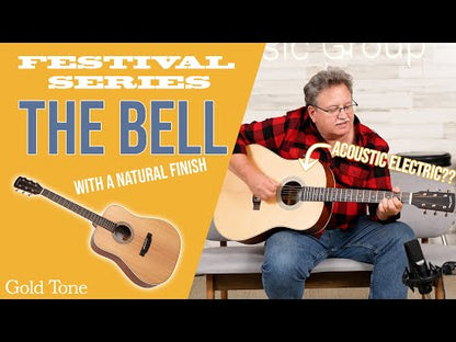 Gold Tone - The Bell: Acoustic-Electric All Solid Wood Guitar with Bag - Satin Natural