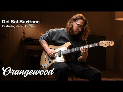 Orangewood Guitars Del Sol Baritone Electric Guitar Pitch Black
