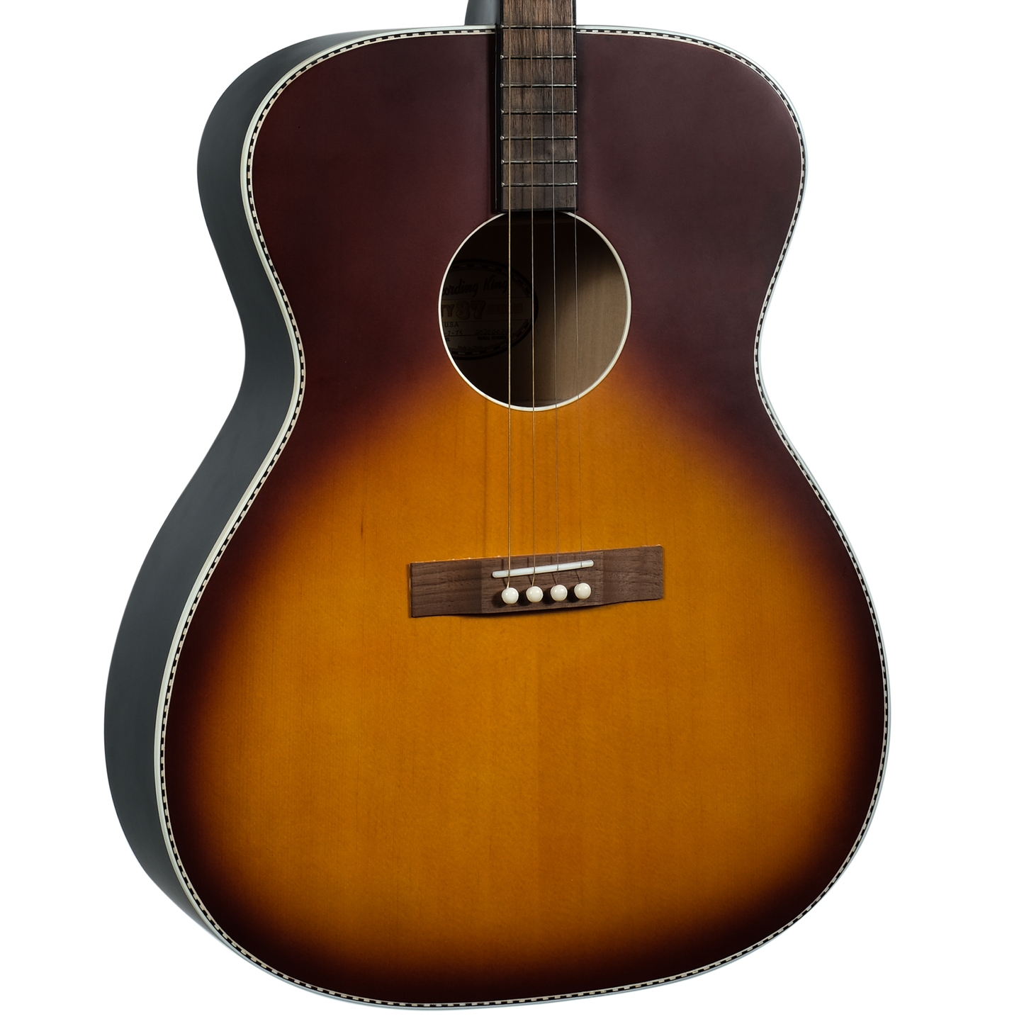 Recording King - ROST-7-TS Recording King Tenor Guitar, Tobacco Sunburst