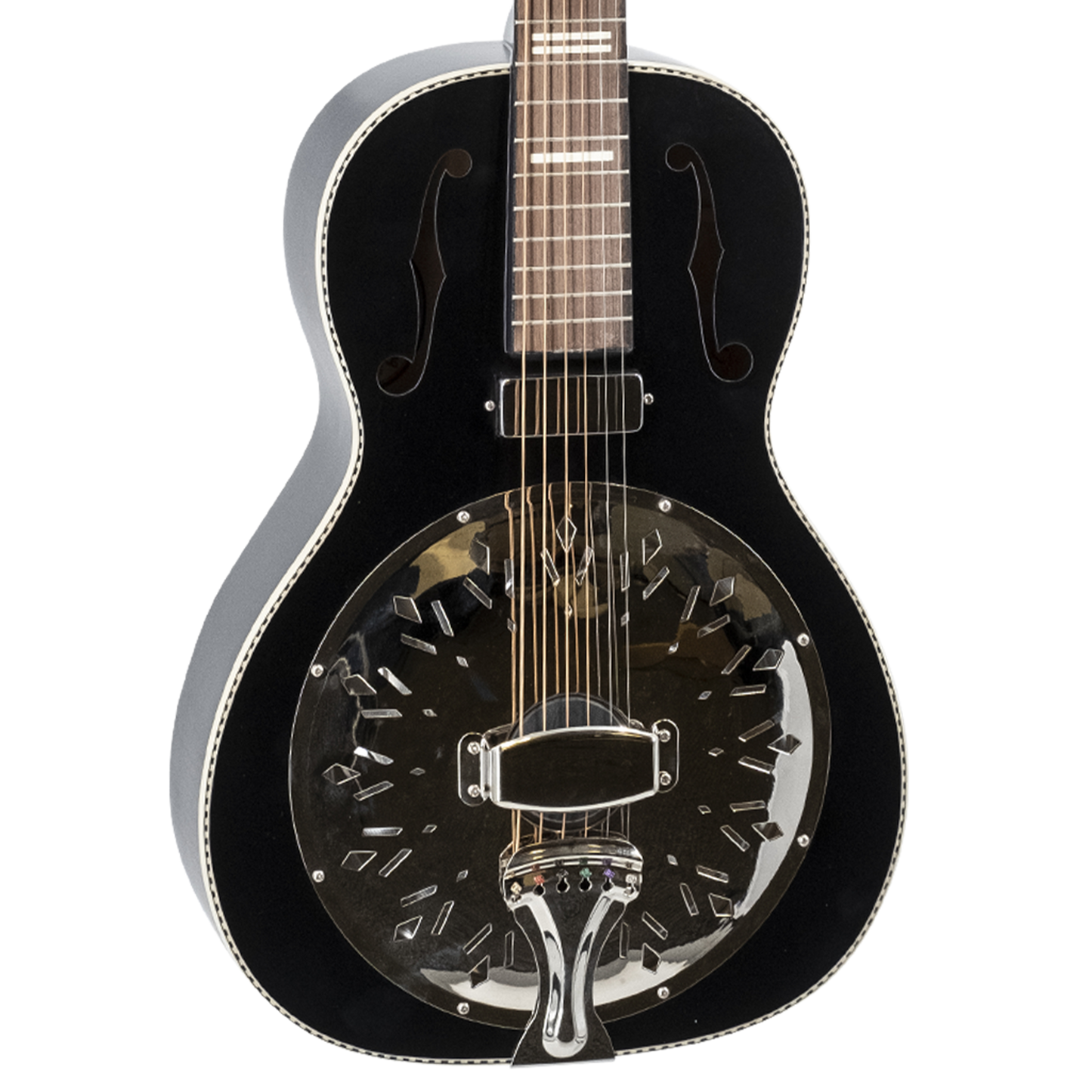 Recording King - RPH-R2-E-MBK Recording King Dirty 30s Minnie Bucker Resonator, Matte Black