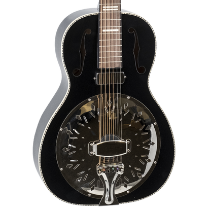 Recording King - RPH-R2-E-MBK Recording King Dirty 30s Minnie Bucker Resonator, Matte Black