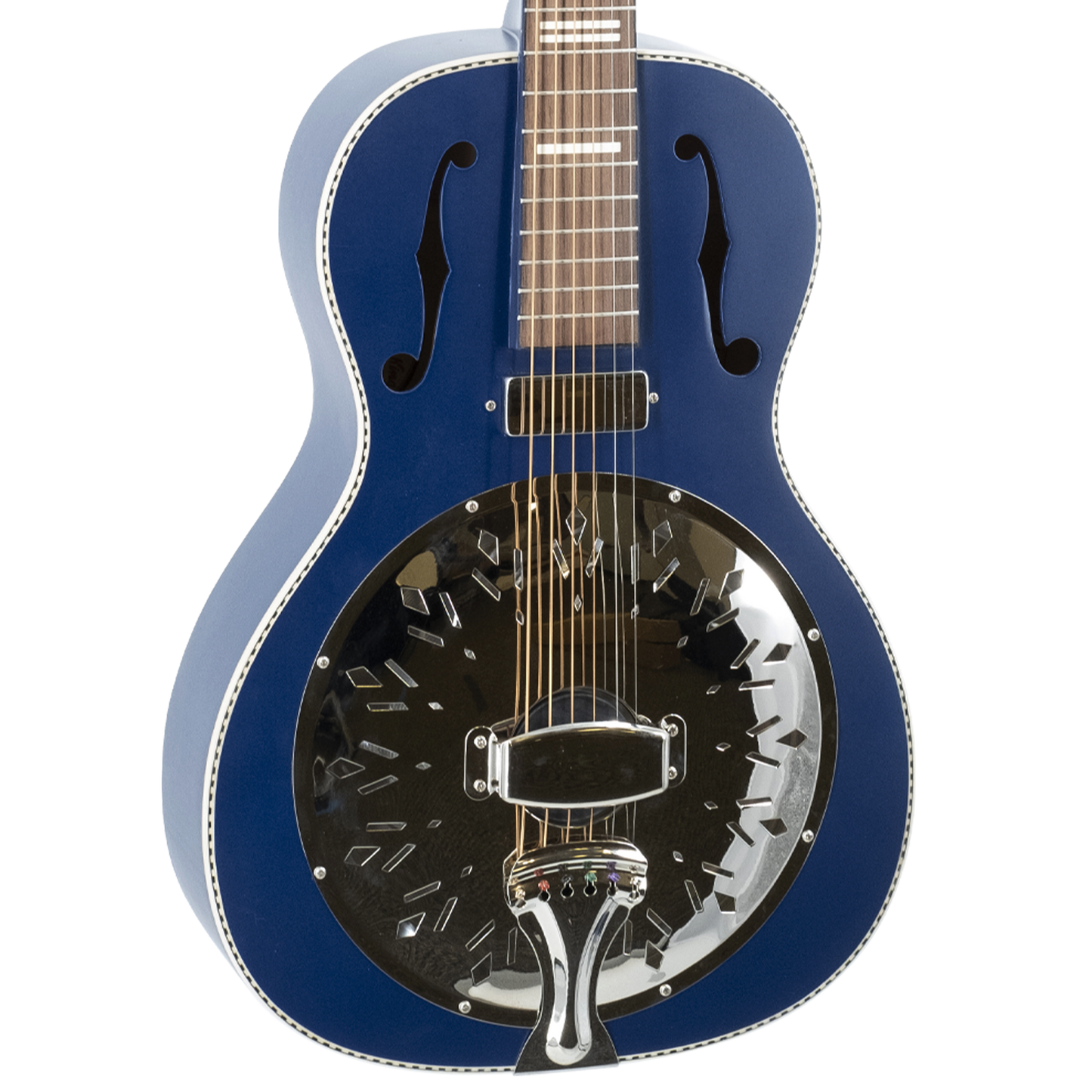 Recording King - RPH-R2-E-MBL Recording King Dirty 30s Minnie Bucker Resonator, Matte Blue