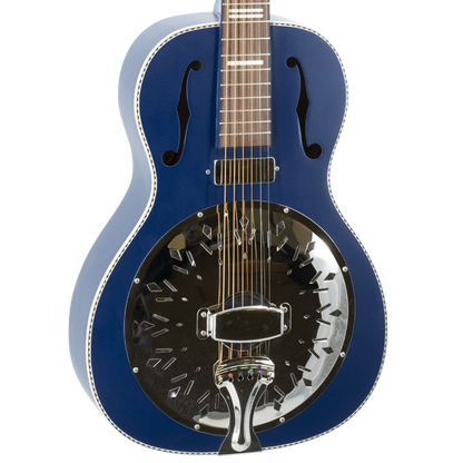 Recording King - RPH-R2-E-MBL Recording King Dirty 30s Minnie Bucker Resonator, Matte Blue