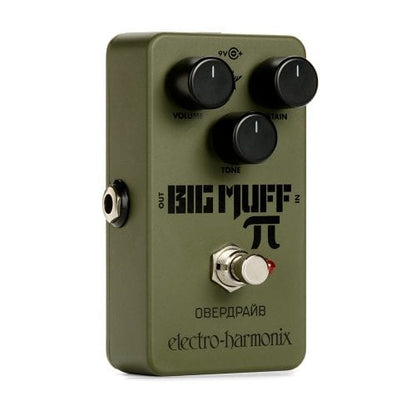  ELECTRO-HARMONIX EHX GREEN RUSSIAN BIG MUFF FRONT LEFT VIEW