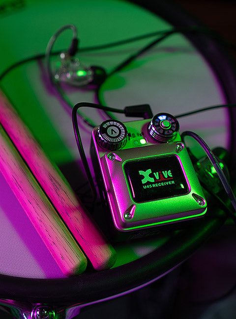 Xvive U45 In-Ear Monitor Wireless System Black Silver