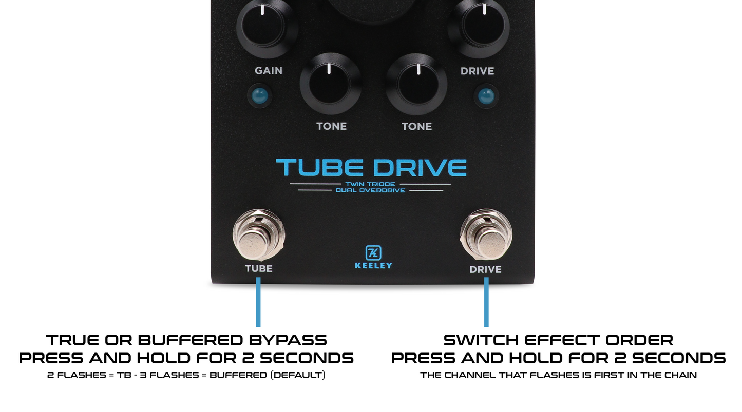 Keeley Electronics Tube Drive Twin Triode Dual Overdrive