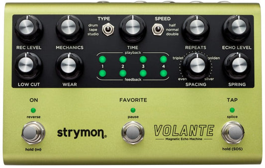 Strymon Volante Magnetic drum and tape echo delay effect pedal